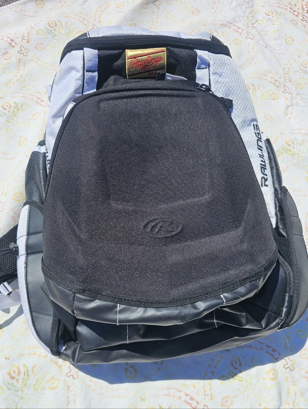 Rawlings Players Series Baseball Softball Equipment Backpack Bat Gear Bag Black